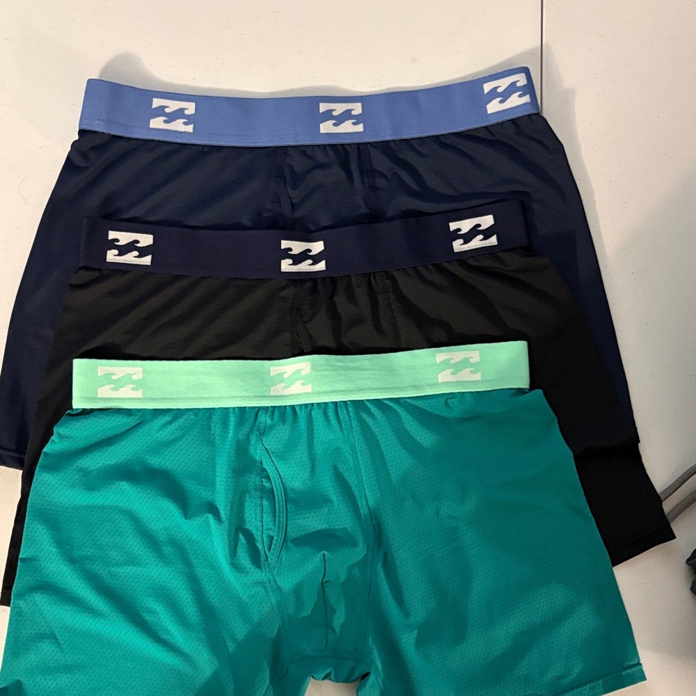 Billabong Boxer Briefs Set - Navy, Black, Teal, Mint
